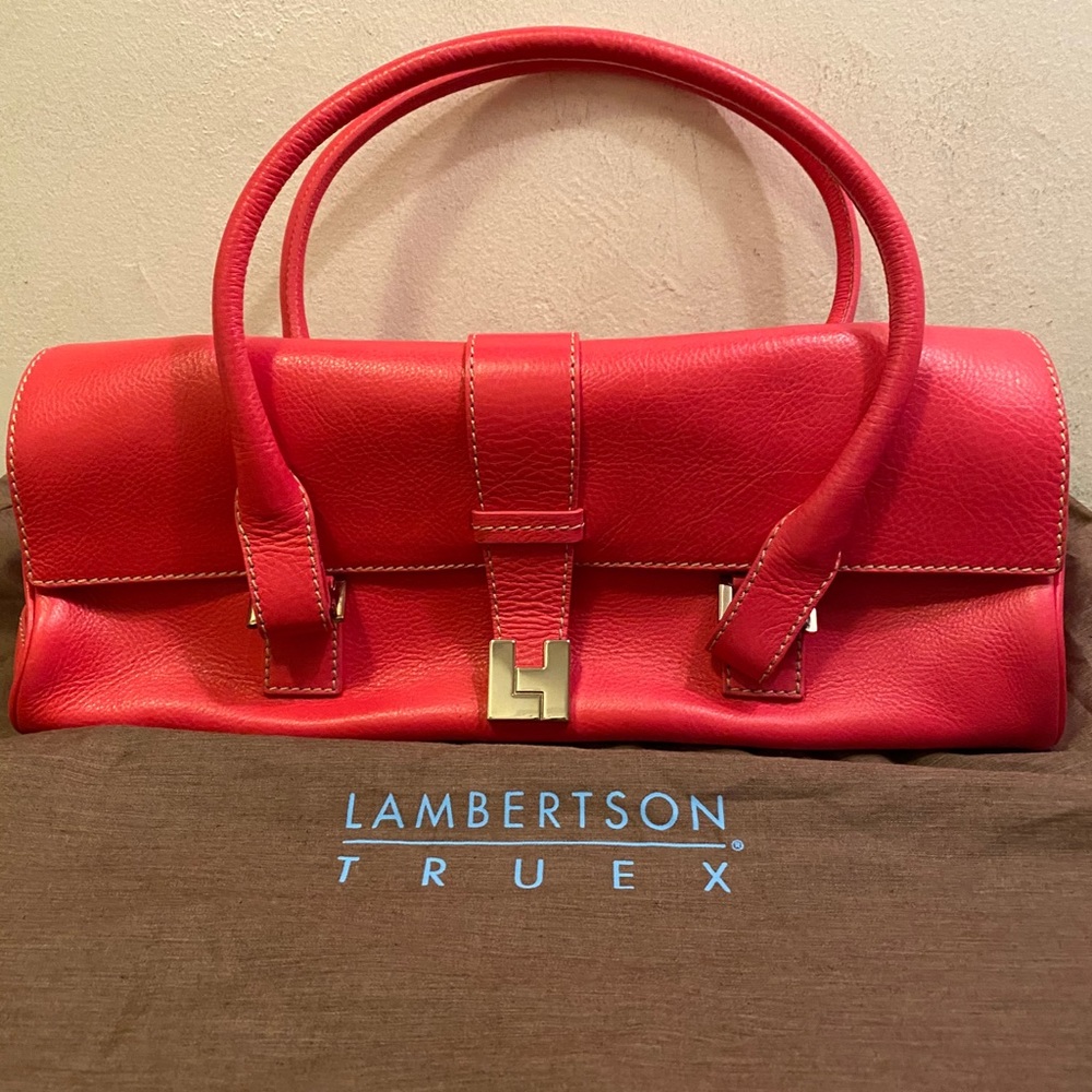 Lamberston Truex leather shoulder bag